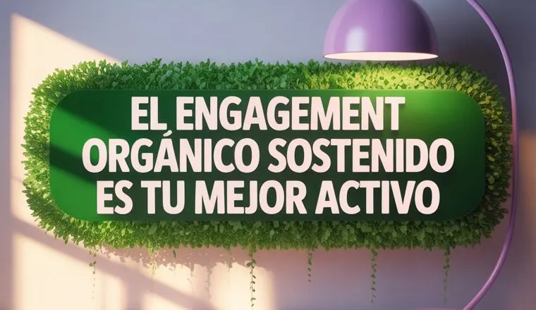 Pieza sobre engagement orgánico en redes sociales